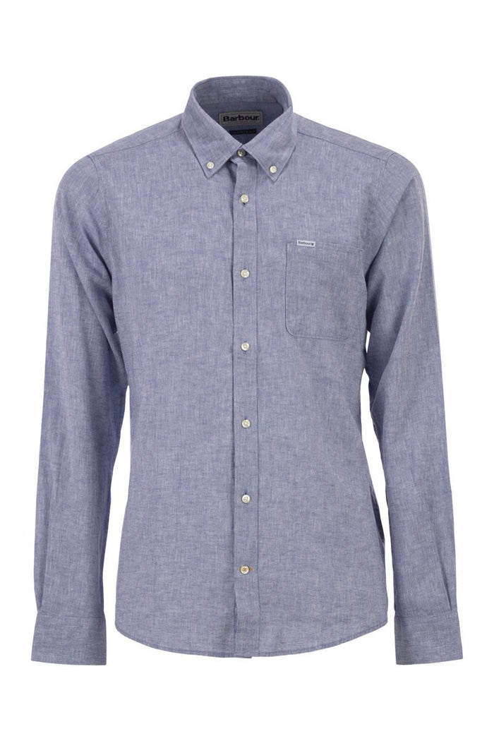 Barbour Nelson - Linen And Cotton Long-Sleeved Shirt