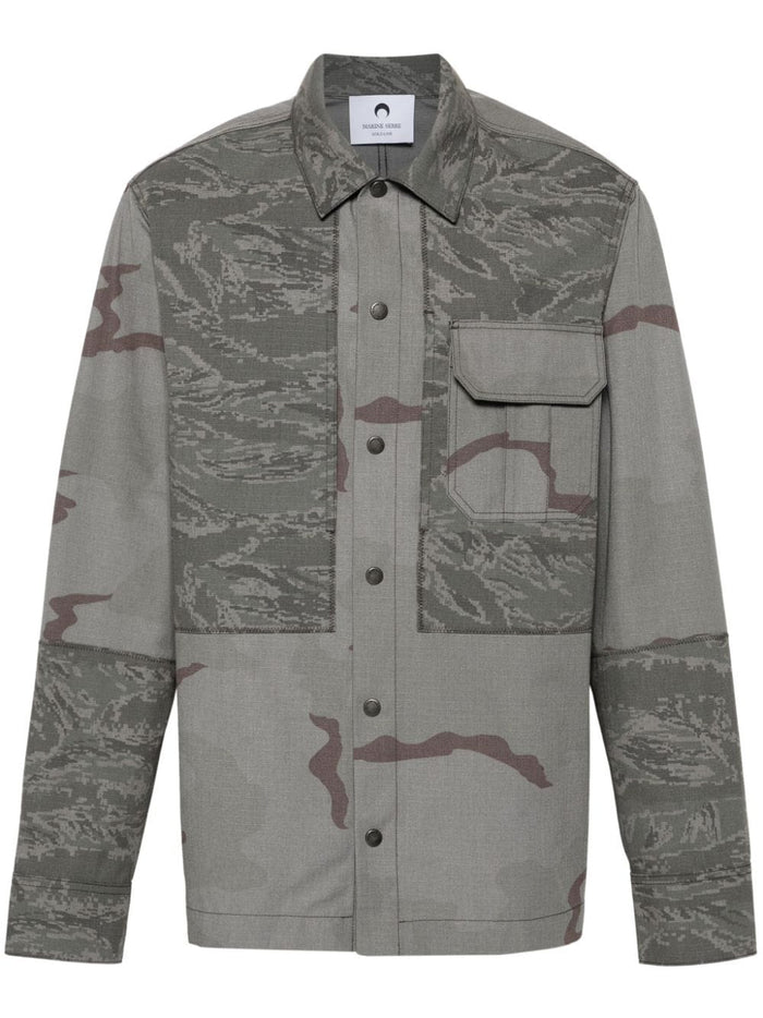 Marine Serre Camouflage Print Overshirt