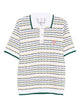 Casablanca Casablanca Striped-Pattern Knitted Polo Shirt