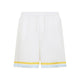 Casablanca White Silk Flower Court Icon Shorts