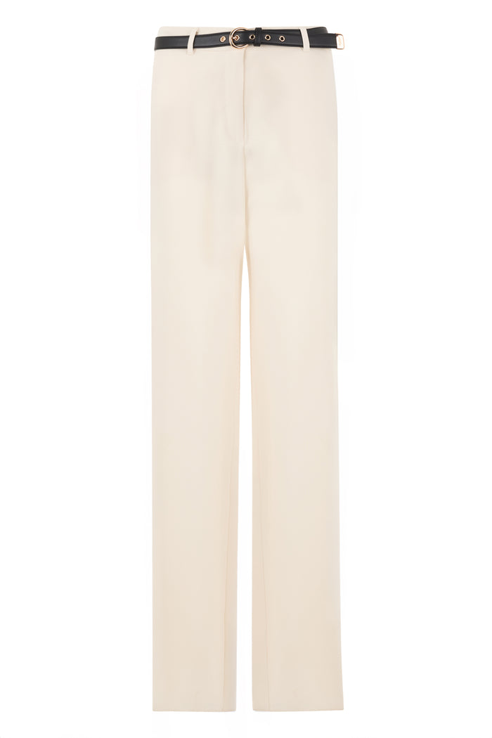 Max Mara Studio Long Pants With Belt