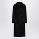 Max Mara Studio Black Coat With Belt