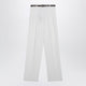 Max Mara Studio White Cotton Trousers