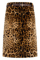 Max Mara Studio Leopard Print Skirt With Belt