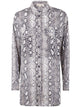 Michael Michael Kors Long Sleeve Oversized Snake Shirt
