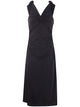 Michael Michael Kors Off Shoulder Twist Midi Dress