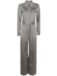 Michael Michael Kors Satin Longsleeve Jumpsuit