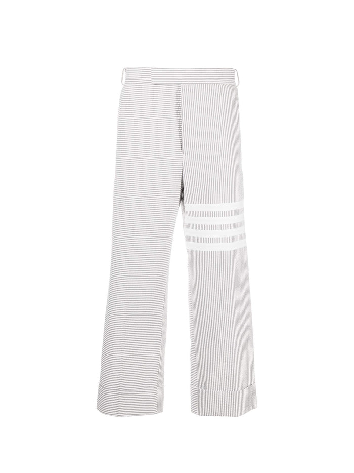 Thom Browne Med Grey Cotton Trousers