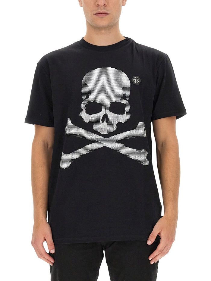 Philipp Plein T Shirt With Rhinestones