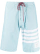 Thom Browne Light Blue Nylon Blend Swimming Shorts