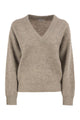 Brunello Cucinelli Ribbed Cashmere, Mohair And Wool Jumper With Luminous Yarn
