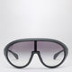 Moncler + Rick Owens Black Visor Sunglasses