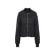 Moncler Rick Owens Black Faux Leather Zipup Bomber