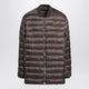 Moncler + Rick Owens Mud-Colored Quilted Zip-Up Down Jacket