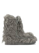 Mou Grey Sheepskin Ankle Boots