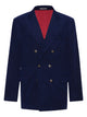 Brunello Cucinelli Blue Wool Silk Cashmere Jacket