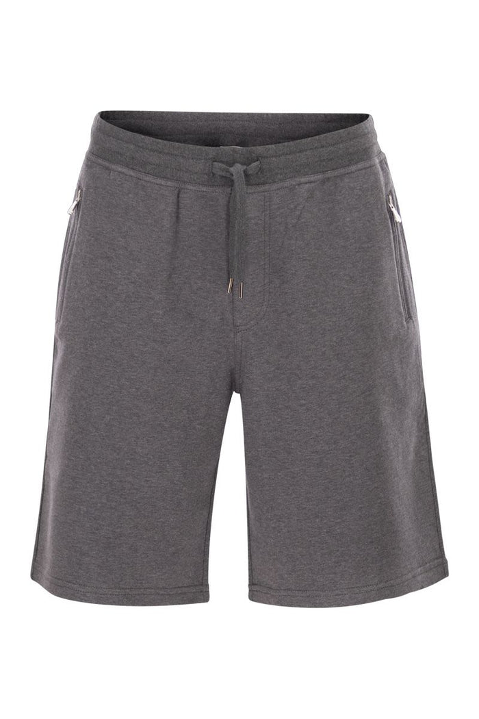 Brunello Cucinelli Techno Cotton Fleece Bermuda Shorts