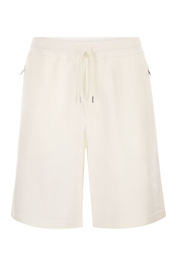 Brunello Cucinelli Techno Cotton Fleece Bermuda Shorts