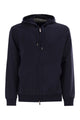 Brunello Cucinelli Cotton Fleece Topwear With Zip And Hood