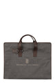 Brunello Cucinelli Techno Fabric And Calfskin Garment Bag