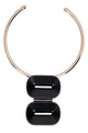 Max Mara Metal And Ebony Choker Necklace