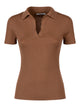 Max Mara Rib-Knit Wool Polo Shirt