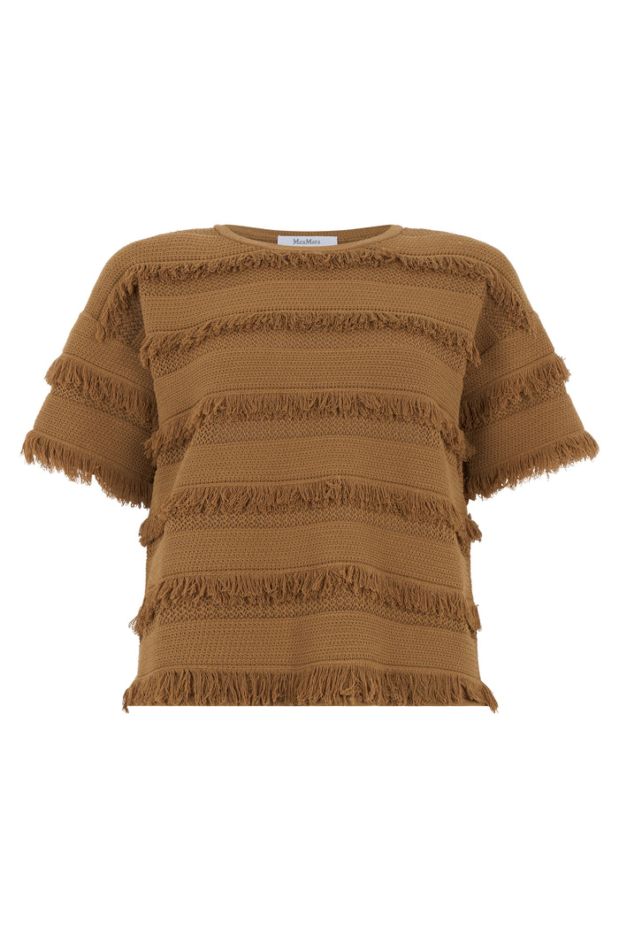 Max Mara Oversized Sweater With Fringes