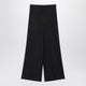 Max Mara Wideleg Blue Silk Trousers