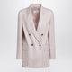 Max Mara Dusty Beige Doublebreasted Woolblend Jacket