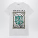 Max Mara Optical White Cotton Jersey T-Shirt With Front Print