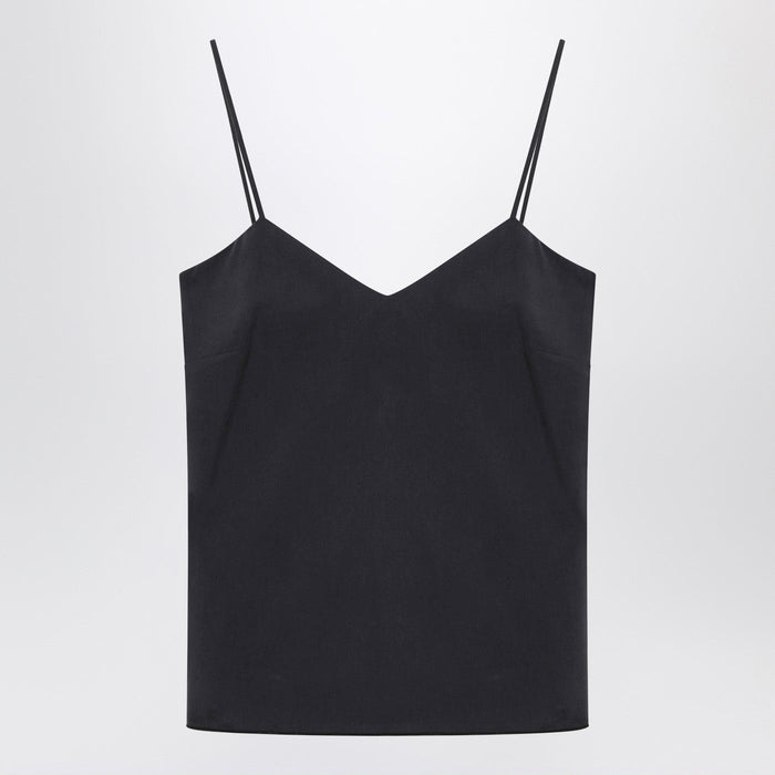 Max Mara Blue Silk Tank Top