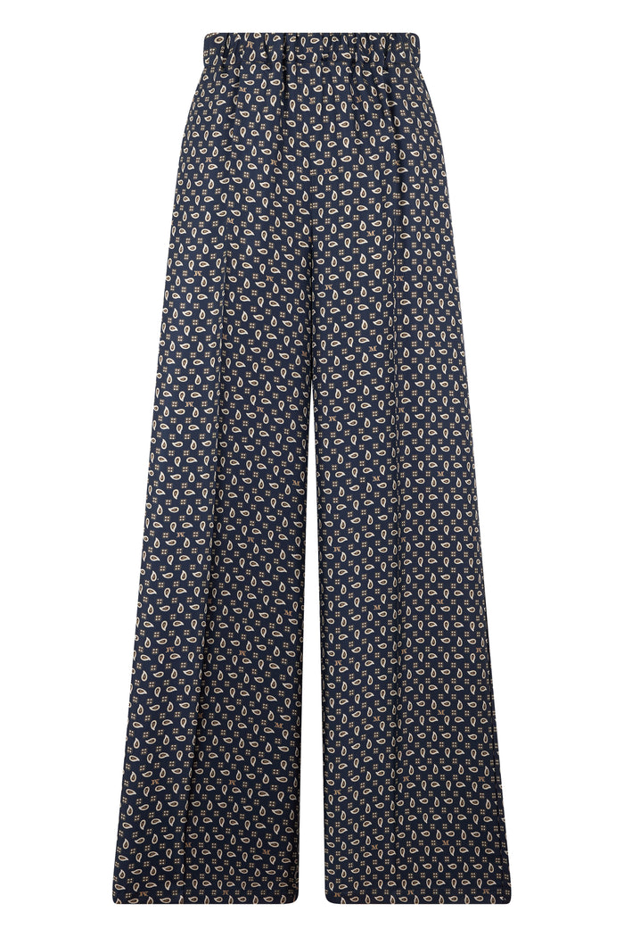 Max Mara Wide Leg Silk Pants