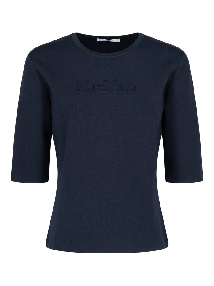 Max Mara Knitted Jersey Short-Sleeved Top