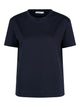 Max Mara Cotton T-Shirt With Embroidered Logo On The Back