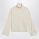 Max Mara Ivory Viscoseblend Zipup Sweatshirt