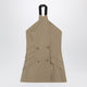 Max Mara Sleeveless Jacket In Sandcolored Wool And Silk Poplin
