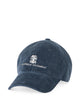 Brunello Cucinelli Corduroy Logo-Embroidered Baseball Cap