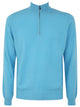Filippo De Laurentiis Wool Cashmere Long Sleeves Half Zipped Sweater