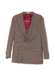 Brunello Cucinelli Brown Linen Wool Coat