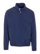 Brunello Cucinelli Blue Jacket With Frontal Zip Closure