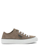 Brunello Cucinelli "Shiny Tab" Low Sneakers