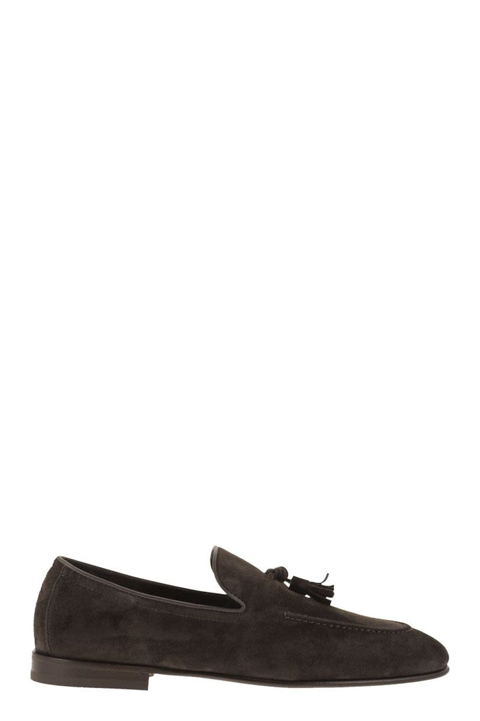 Brunello Cucinelli Suede Moccasins With Tassels