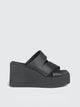 Vic Matie' Leather Wedge Clogs