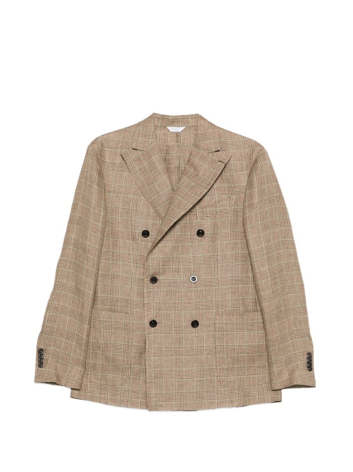 Boglioli Linen Double-Breasted Jacket