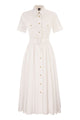 Fay Stretch Cotton Poplin Shirt Dress