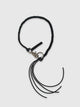 Our Legacy Braided Ladon Necklace, Black Leather