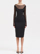Elisabetta Franchi Crepe And Tulle Dress