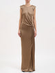 Elisabetta Franchi Red Carpet Dress In Shiny Viscose