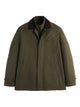 Fay Short Morning Raincoat In Cotton And Nylon Faille