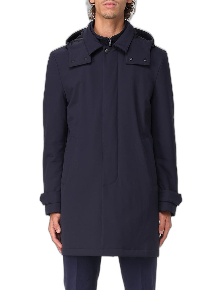 Fay Morning Coat Travel In Jersey Stretch